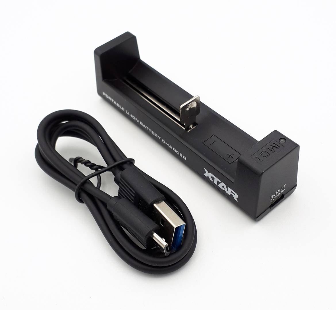 Зарядное устройство для аккумуляторных элементов с USB кабелем Xtar MC1, 